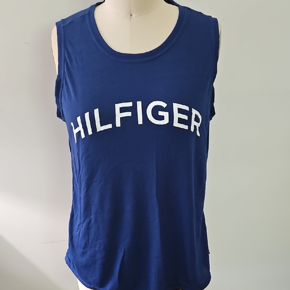 Tommy Hilfiger Navy Sleeveless Tank Size Meduim